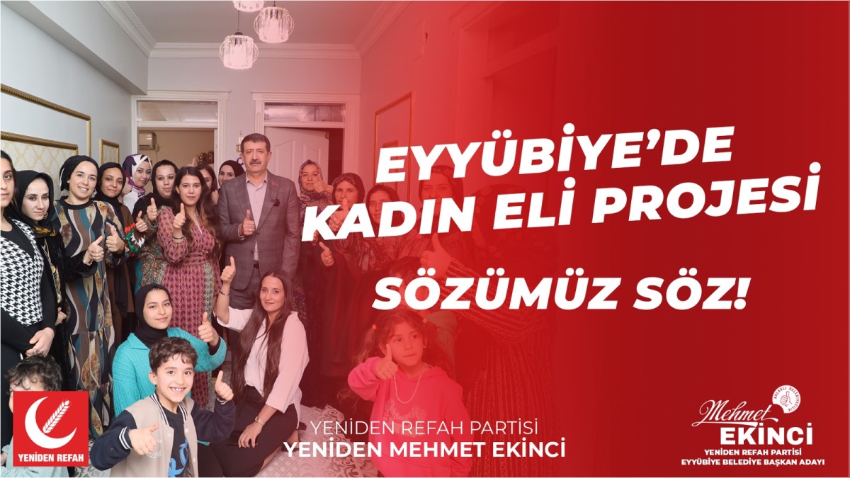Mehmet Ekinci'den Kadınlara Yönelik Dev Proje! Eyyübiye’de Kadın Eli Projesi