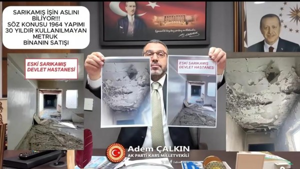 AK Parti’li Çalkın: Satışı tartışılan 1964 yapımı bina faal hastane değil