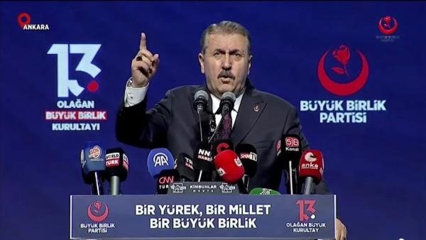 Mustafa Destici'nin Tek Aday Olarak Genel Başkanlığa Yeniden Seçilmesi