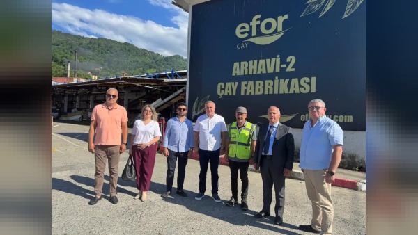 Artvin Ticaret Borsası heyeti Efor Çay Fabrikası’nı ziyaret etti, istihdam ve üretim incelendi
