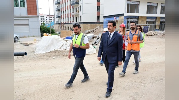 Battalgazi Belediye Başkanı Bayram Taşkın, Niyazi Mısri'deki projelerde son durumu inceledi