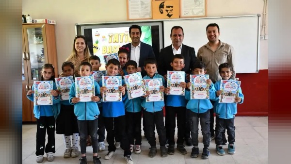 Kaymakam Aslantatar, karne törenlerinde öğrencileri ziyaret edip yaz tatili tavsiyelerinde bulundu