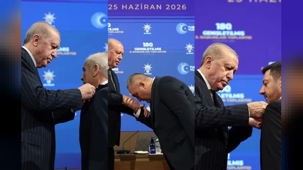 Mesut Özarslan, Mehmet Özcan ve Rasim Arı AK Parti’ye katıldı, Erdoğan rozet taktı