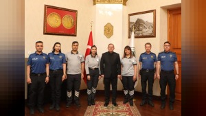 Vali Polat, Özel Güvenlik Haftası'nda görev yapan personelin çalışmalarını değerlendirdi
