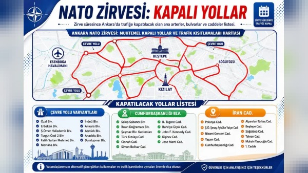 36'ncı NATO Zirvesi için Ankara'da 28 Haziran-10 Temmuz arası trafik ve güvenlik önlemleri